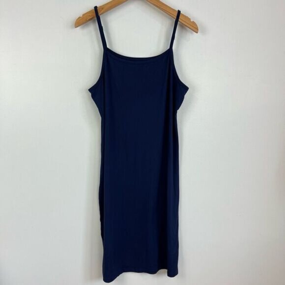 Rose Maternite Maternity Pregnancy Stretch Blue Nighty Medium Dress Midi Pyjamas - Picture 11 of 11